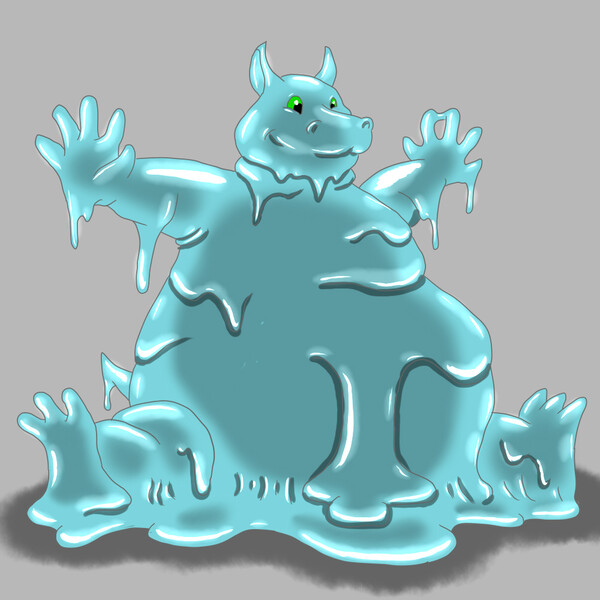 Oooo slime pup by drawnfaker -- Fur Affinity [dot] net