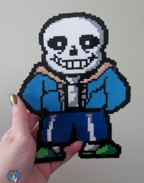 Sans Undertale Perler Bead Art 