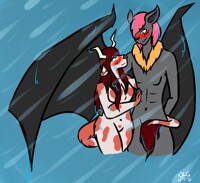 Raining cows & bats