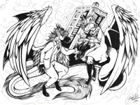 Commission - Zambarau B/W