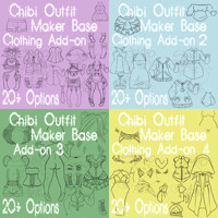 WW's Clothing Pack for Waitress Chibi Base by WeeverWolf -- Fur Affinity  [dot] net