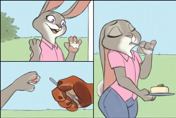 Zootopia Weight Gain Comic Preview 2! by Jelliroll.