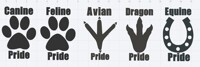 Furry Pride Decals