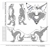 My sergal ref sheet
