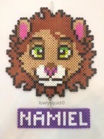 Namiel Perler Bead Badge