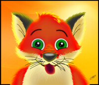 A cute and shinning fox ^^