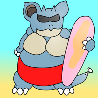 Nidoqueen of the beach!