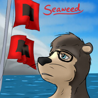 Digital gift art- Hurricane Seaweed by Alioth