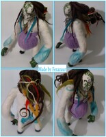 Lavender Monster Art doll