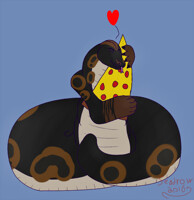 Chubby Bluey and his pizza plush!