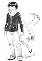 Snow Leopard Fursona (Not mine)