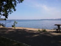 Presque Isle bay in Lake Erie