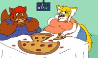 Pizza eating contest