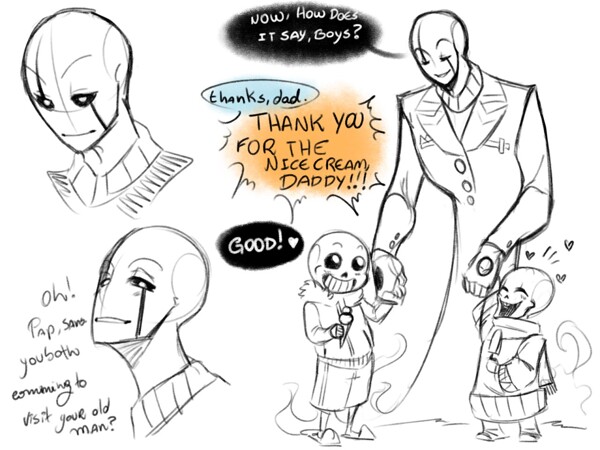 Sans and Papyrus The Skele-dads