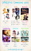 Commission prices sheet 2016 (OPEN)