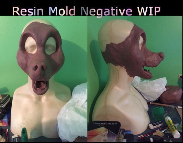 Foam Base for First Fursuit Head by RubySable -- Fur Affinity [dot] net