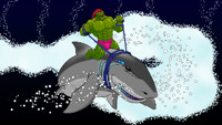 Great Black Shark Riding