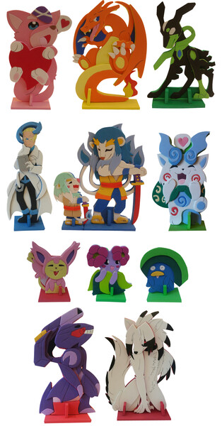 All 2.5D Figurines I made so far! by PortugueseLynx -- Fur Affinity ...