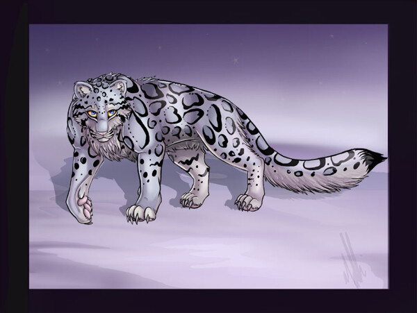 Steampunk Snow Leopard-ing - Canvas - Walmart.com