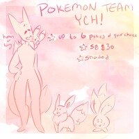 [YCH] POKEMON TEAM