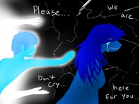Reaching out to comfort...