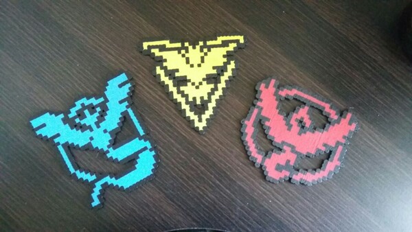 Pokemon Go Team Perler Creations For Sale by shebawolf145 -- Fur Affinity [ dot] net