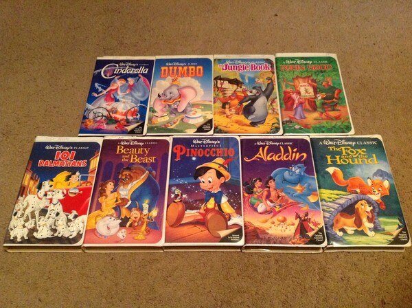 Disney VHS Black Diamond “The fashion classics” Bundle