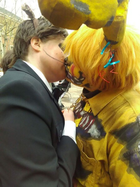 Cosplay Springtrap x Freddy Kiss by GoldenFreddyXSpringtrap Fur