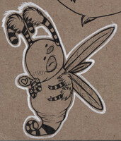 -+Cardboard Scraps - Bee thing