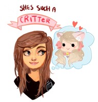 critter bust and chibi commision