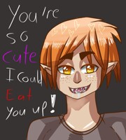 (implied vore) werewolf boyfriend