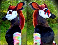 Stardust RainBowKapi Fursuit Upper Body Profiles
