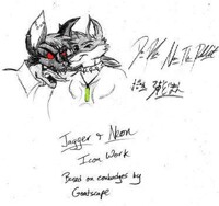 Neon and Jagger couple icons.