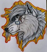 Wolf badge