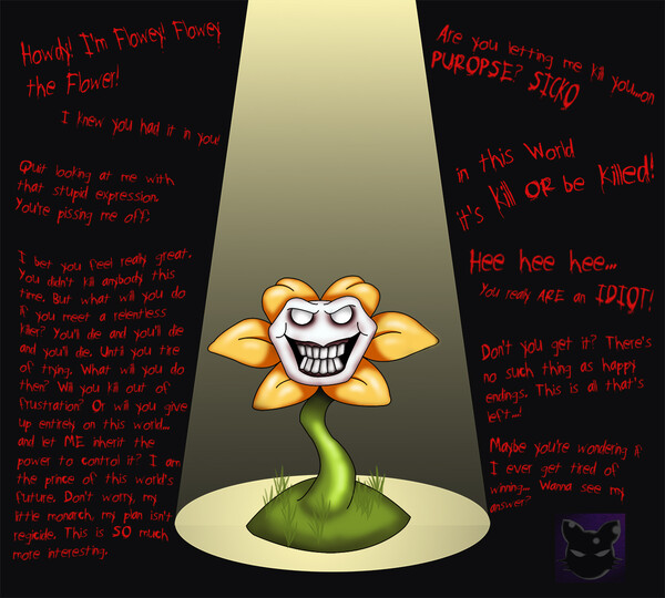 SPOILERS) Flowey the Flower Boss Battle (Undertale DUB