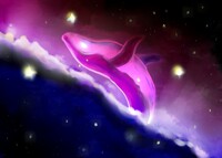 whale in space