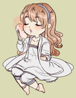 stream comission colored sketch chibi