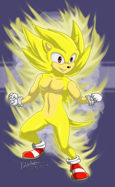 Animated Super Sonic by RetroHero -- Fur Affinity [dot] net