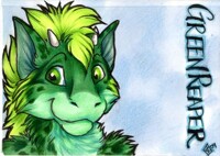 GreenReaper conbadge by Korrok