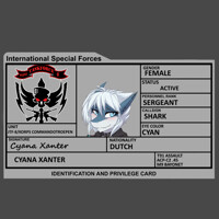 Joint Task Force 8 Identification Card- Cyana Xanter
