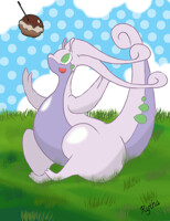 Fat Goodra wants her cake!