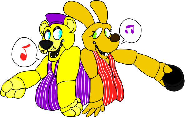 SpringBonnie and Fredbear~ Golden duo by suenta-deathgod -- Fur Affinity  [dot] net