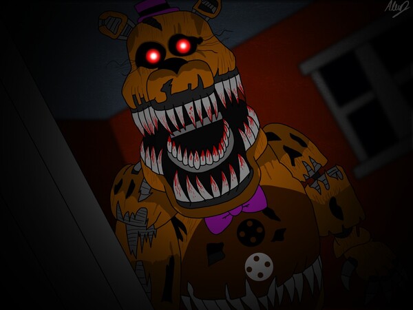 Colores Saturados Nightmare Fredbear by PinuMontbalou -- Fur Affinity [dot]  net