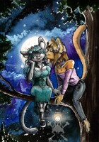 Topaze & Zazu - Kiss in the tree.