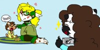 Feeding the baby