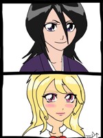 Rukia becomes Mature with Blond hair