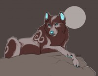 P+ Burgundy wolf adopt