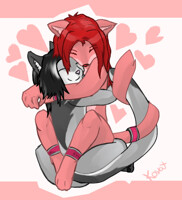 Keht and his pet~ Gift arts <3
