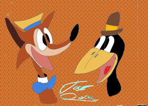 Sylvester Jr. and Father by WrongWayWhiskers on DeviantArt
