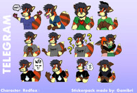 RedFox Telegram Stickerpack II